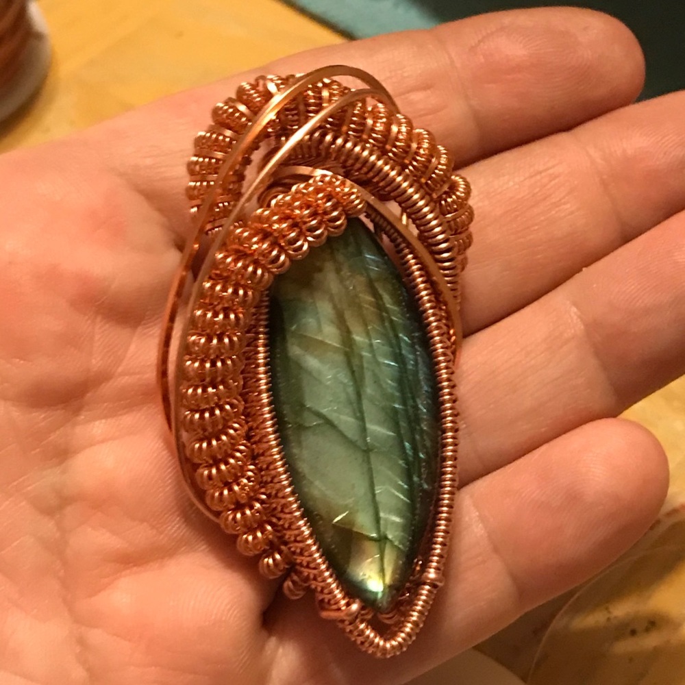 Green Labradorite Pendant